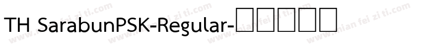 TH SarabunPSK-Regular字体转换